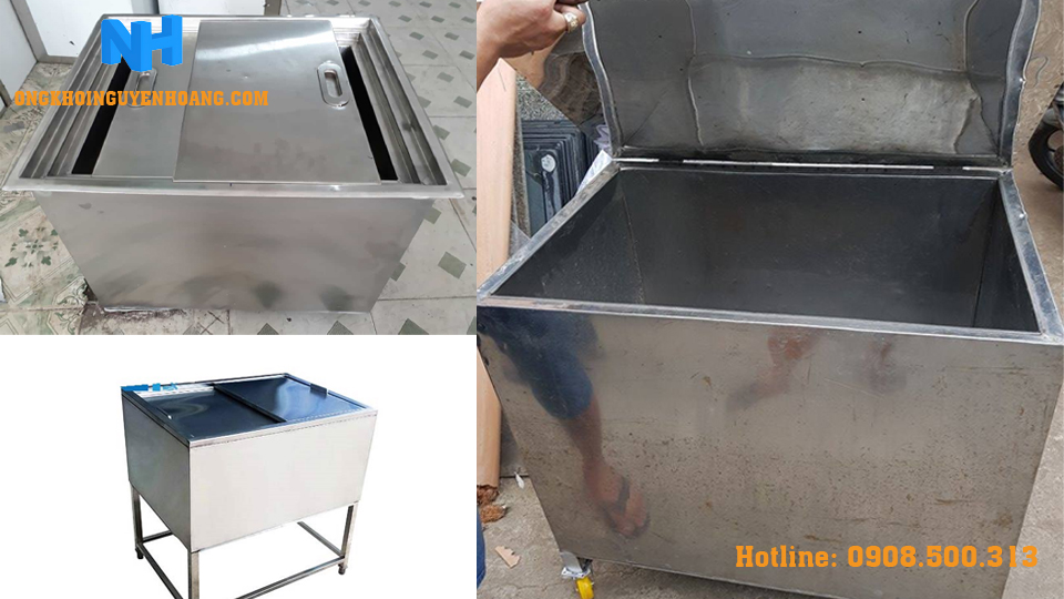 thùng đá inox tại Nguyễn Hoàng với chất liệu inox cao cấp